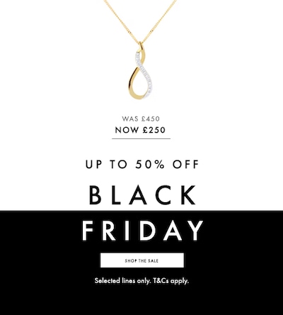 Shop Black Friday Jewellery Offers on Goldsmiths image