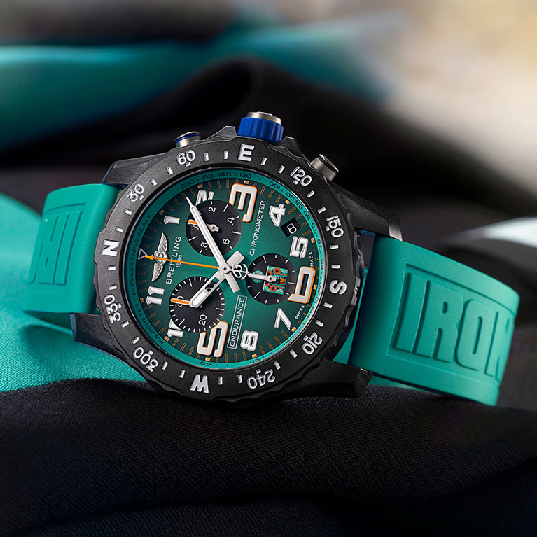 Breitling Endurance Pro Ironman Watch - Green Dial image