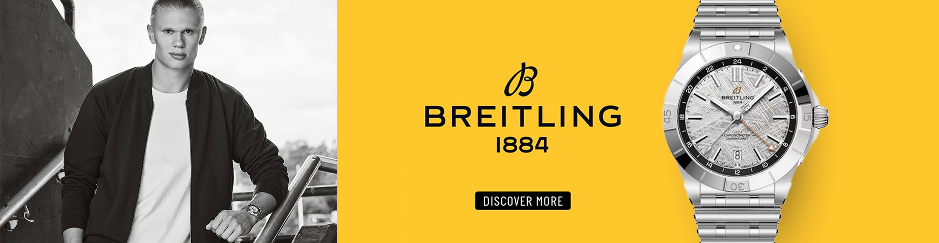 Breitling - Erling Haaland Chronomat Watch banner - Discover More image