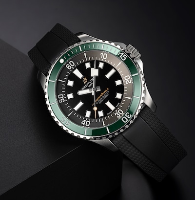 Image of Breitling Superocean Automatic 44 black rubber strap limited edition watch image