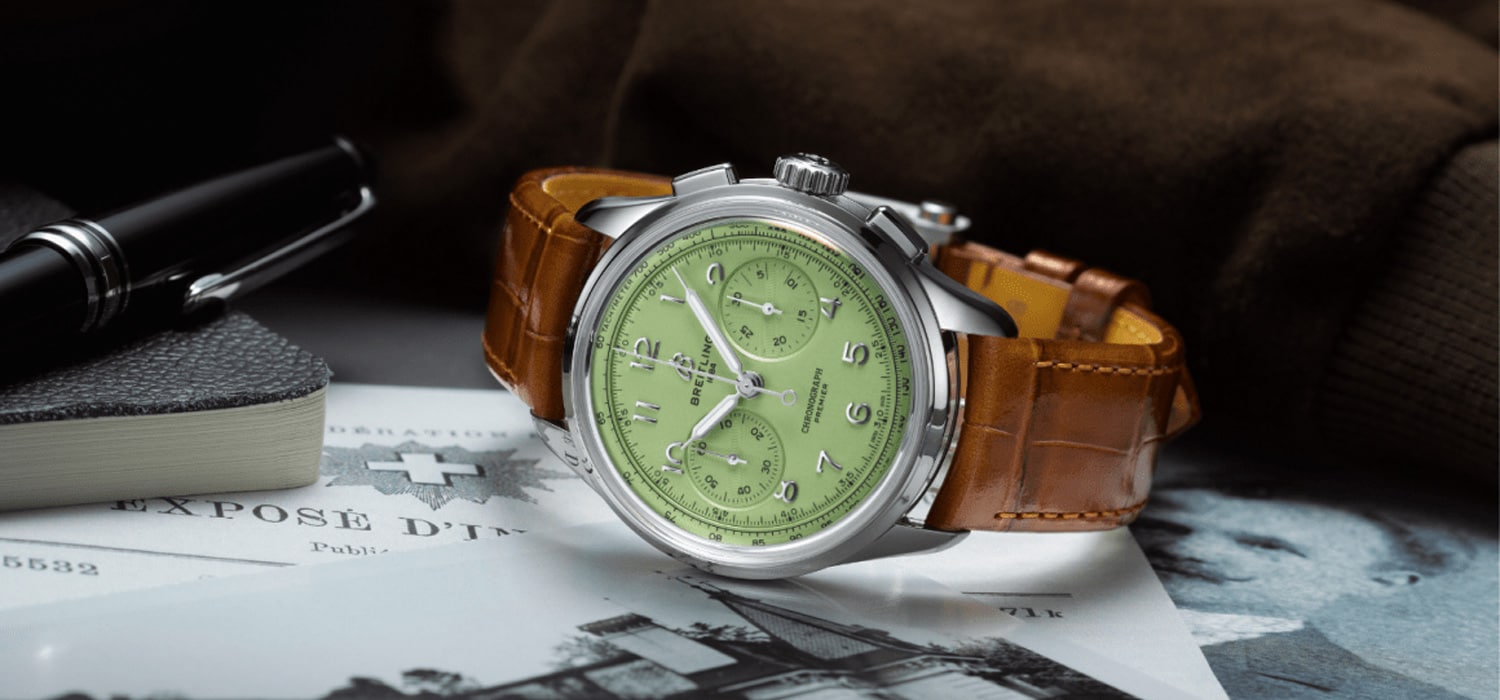 Breitling Premier Heritage Green image