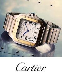 Cartier watch with Cartier logo image