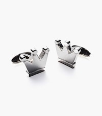 Sterling Silver Crown Cufflinks image