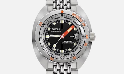 DOXA Sub 300 with black dial. Tap to shop the collection image