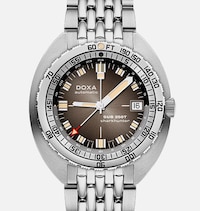 Doxa Sub 250T GMT 40mm Mens Watch Grey Stainless Steel image