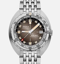 Doxa Sub 250T GMT 40mm Mens Watch Grey Stainless Steel image