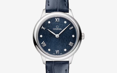 Image of Ladies Omega Blue diamond dot watch image