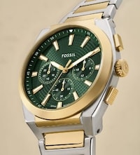 Image of Fossil Green Dial bi-colour Watch image
