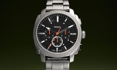 Image of Fossil Machine Stainless Steel Black Chronograph Mens Watch image