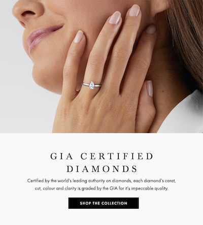 Shop GIA Certified Diamonds on Goldsmiths image