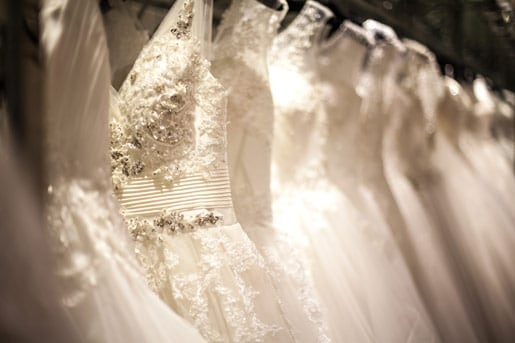 Wedding Dresses on display image