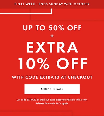 Sale EXTRA10 Final Week image