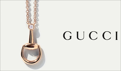 Image of Gucci Horsebit necklace with Gucci logo image