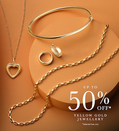 Up To 50% Off Yellow Gold Jewellery image