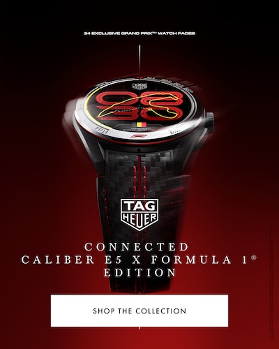 TAG Heuer Banner with text Connected Caliber E5 x Formula 1 Edition - Shop The Collection image