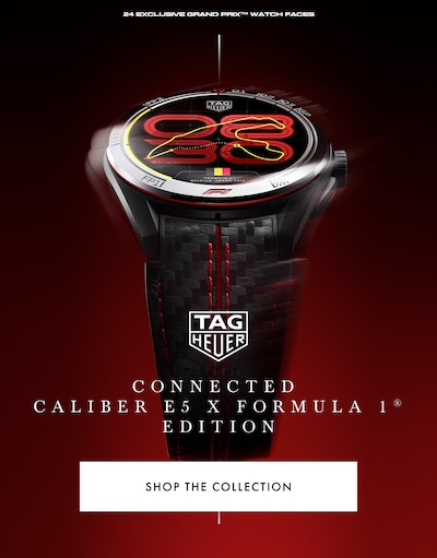 TAG Heuer Banner with text Connected Caliber E5 x Formula 1 Edition - Shop The Collection image