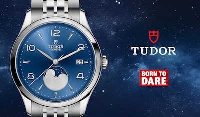 1926 Luna Blue Dial Watch - Tudor Logo - Born to Dare image