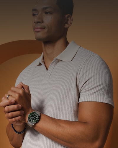 Elevate every second. From iconic classics to modern innovations, find the watch that defines your style. Tap to shop luxury watches on goldsmiths image