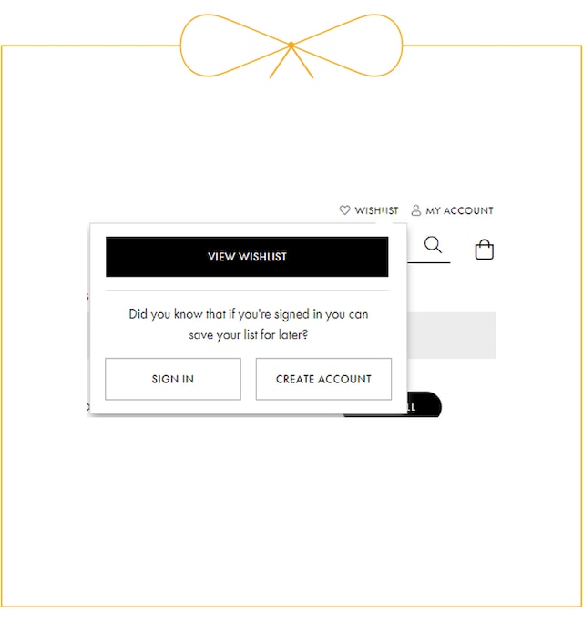 View your wishlist image