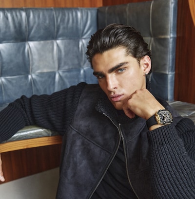 Men with a watch image