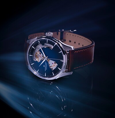 Hamilton Jazzmaster Open Heart 40mm Mens Watch Blue image