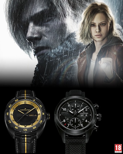 Hamilton x Resident Evil promo watch banners image