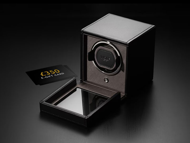WOLF watch winder with image of gift voucher image