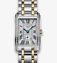 Longines Dolce Vita 20.8mm X 32mm Stainless Steel and Yellow Gold Ladies Watch image