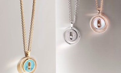 Messika Lucky Move campaign imagery on brand background. Tap to shop Messika Paris Lucky Move collection image