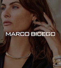 Marco Bicego campaign image showing gemstone jewellery. Tap to shop image