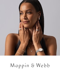 Image of female model wearing Mappin & Webb yellow gold collection image