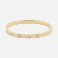 Image of yellow gold Gossamer bangle image