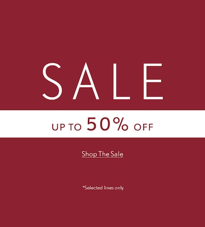 Sale Banner with text up to 50% off - Shop The Watch Sale - Selected lines only image