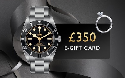 RECEIVE A FREE GIFT CARD WORTH UP TO £350 WHEN YOU PURCHASE SELECTED WATCHES OR DIAMOND ENGAGEMENT RINGS* image