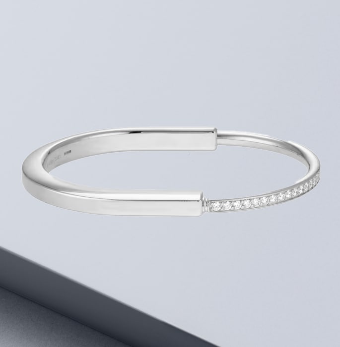 Image of TIffany bangle on grey background image
