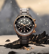Rado Mens Watch with snowy background. image
