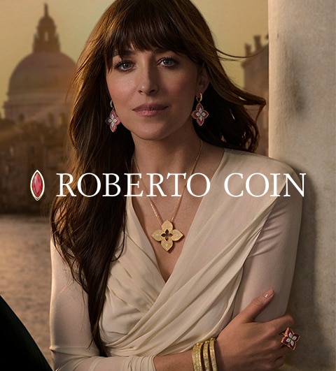 Roberto Coin's new global brand ambassador, Dakota Johnson, in new ad campaign image