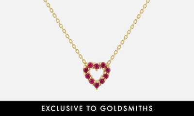 Roberto Coin Tiny Treasures collection - Ruby double sided heart pendant image