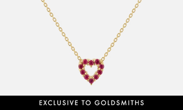 Roberto Coin Tiny Treasures collection - Ruby double sided heart pendant image