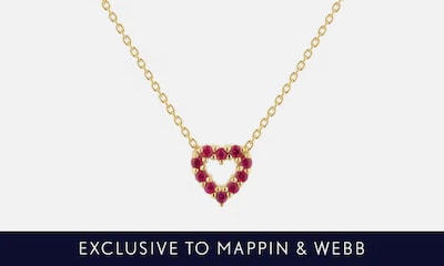 Roberto Coin Tiny Treasures collection - Ruby double sided heart pendant image