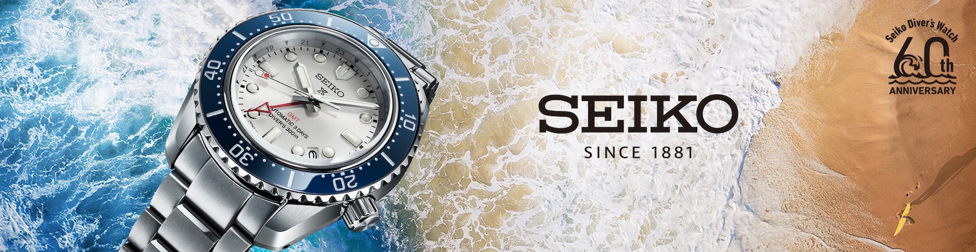New Seiko Prospex 1968 Heritage Diver's GMT Watch Banner image