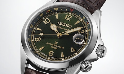 Image of Seiko Prospex Alpinist watch with green dial. Tap to shop collection image