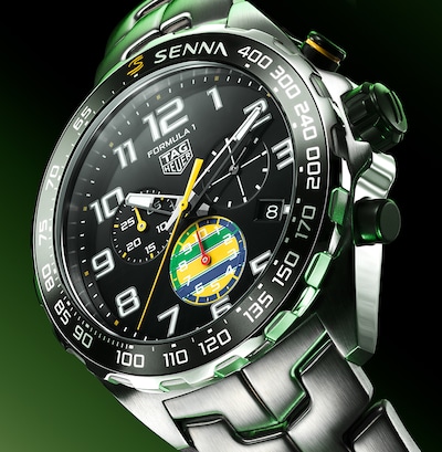 Image of TAG Heuer Formula 1 Chronograph x Senna Special Edition 43mm Mens Watch image