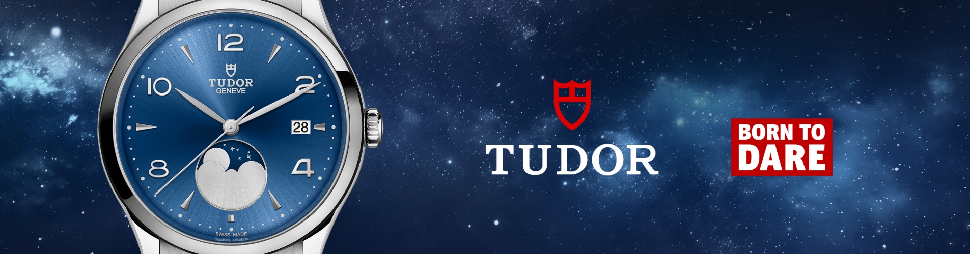 1926 Luna Blue Dial Watch - Tudor Logo - Born to Dare image