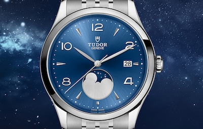 1926 Luna Blue Dial Watch - Tudor Logo - Born to Dare image