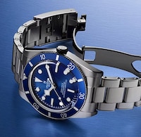 New BLUE Tudor Black Bay. Tudor unveils its latest generation of timepieces - a fusion of heritage, innovation, and unmistakable attitude. image