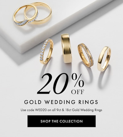 20% Off Gold Wedding Rings - Shop The Collection image