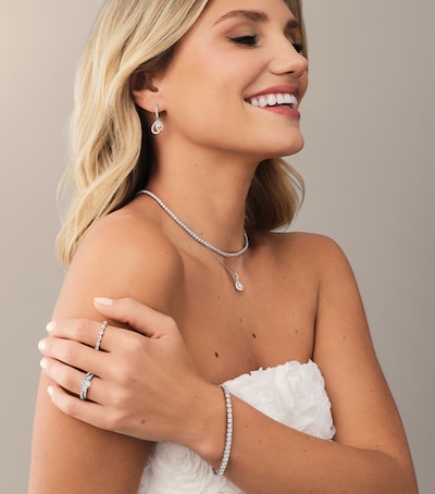 Shop Wedding Day Diamond Jewellery on Replica Handbags image