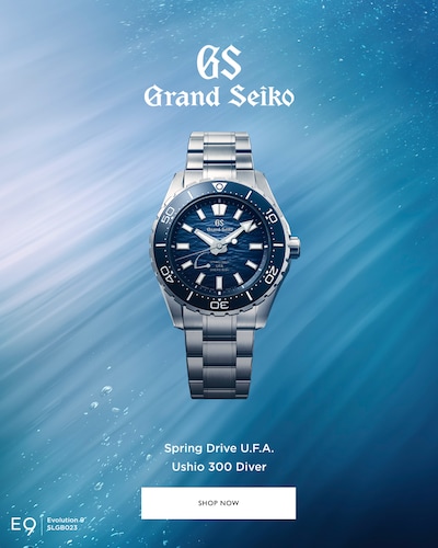 Grand Seiko Spring Drive U.F.A Ushio 300 Diver Watch - Shop Now image