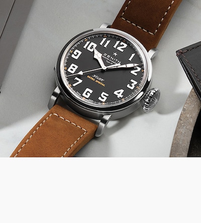 Image of Zenith watch on grey background image